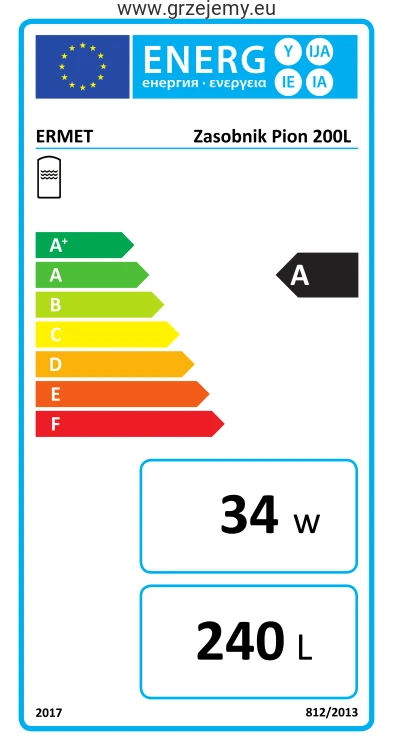 Zasobnik Pion 200L ENERGY LABEL.png