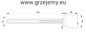 Typ MW200 5/4'' z termostatem i wył. term. 2 faz.
